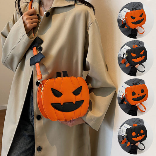Halloween Pumpkin Cartoon Shoulder Crossbody Bag